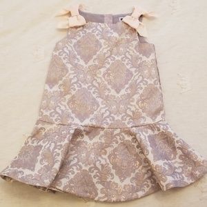 Girls Spring Damask Dress